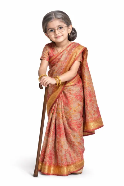 Printed saree Fancy Dress fancy dress costume