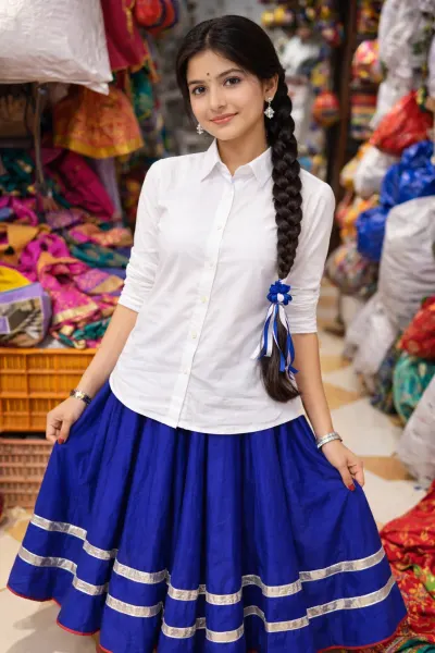 Haryanvi Shirt And Lehenga Fancy Dress – Haryanvi Dress, Mod Fancy Dress Delhi