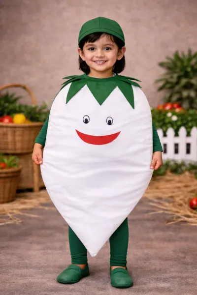 Radish Fancy Dress – Vegetables, Mod Fancy Dress Delhi
