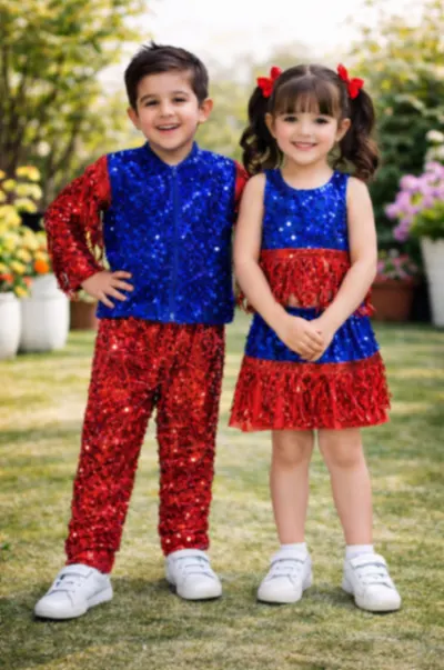 Red And Blue Sequence Fancy Dress fancy dress costume - buy or rent in Delhi NCR