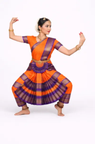 Orange Bharatnatyam Fancy Dress for adults – Bharatnatyam, Mod Fancy Dress Delhi