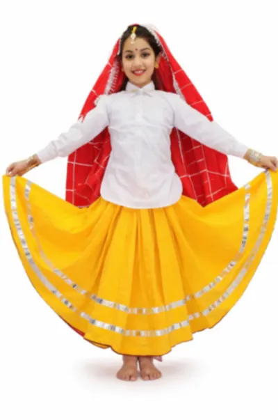 Yellow Haryanvi Lehnga Fancy Dress fancy dress costume - buy or rent in Delhi NCR