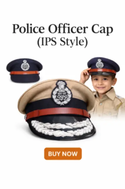 Police Officer Cap – Accessories, Mod Fancy Dress Delhi