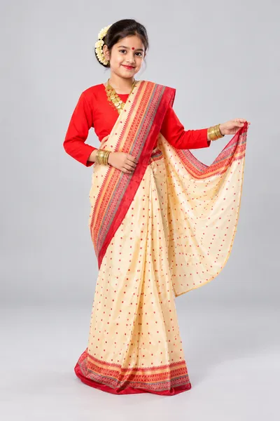 Bihu Dance Saree Fancy Dress Costume fancy dress costume