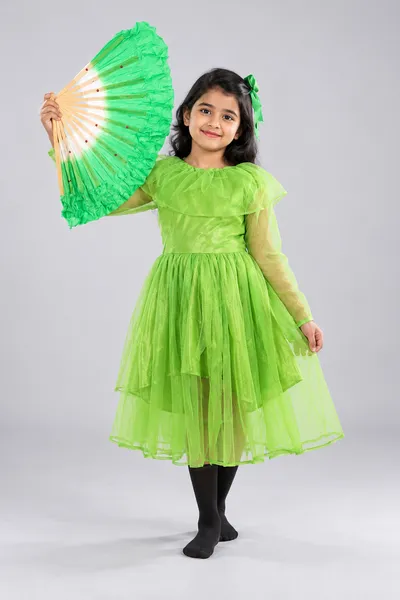 Chinese Fan Western Dance Fancy Dress Costume For Girls fancy dress costume