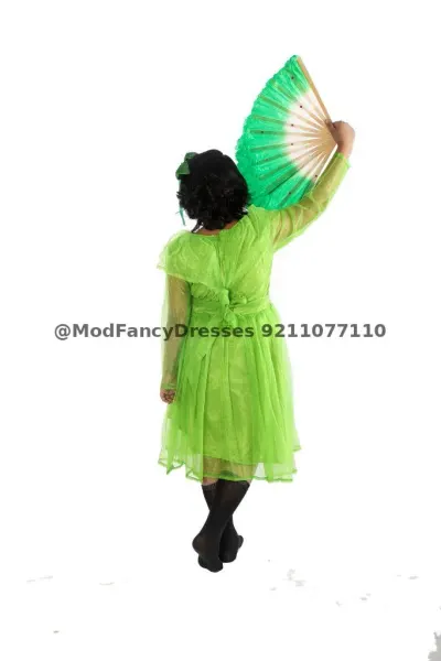 Chinese Fan Western Dance Fancy Dress Costume For Girls fancy dress costume