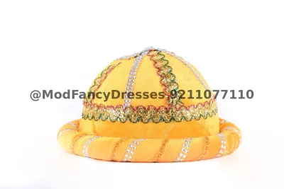 Golden Fancy Mughal Pagdi Turban Fancy Dress for kids – Accessories, Mod Fancy Dress Delhi