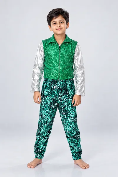 Green Western Dance Fancy Dress Costumes fancy dress costume