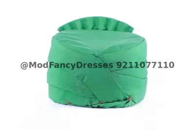 Haryanvi Safa Pagdi Green Fancy Dress for kids – view 2, Accessories, Mod Fancy Dress Delhi