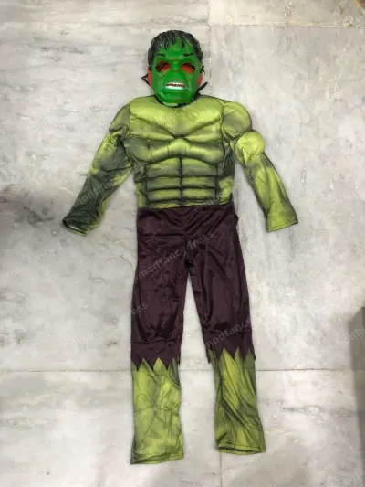 Hulk Muscle Fancy Dress With Mask – Superhero Costumes, Mod Fancy Dress Delhi