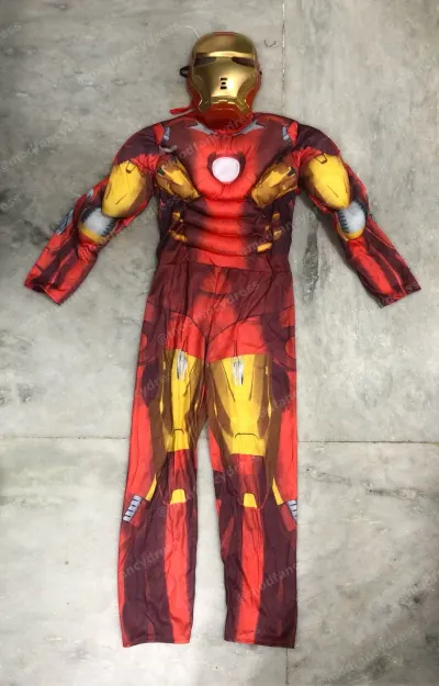 Iron Man Muscle Fancy Dress With Mask – Superhero Costumes, Mod Fancy Dress Delhi