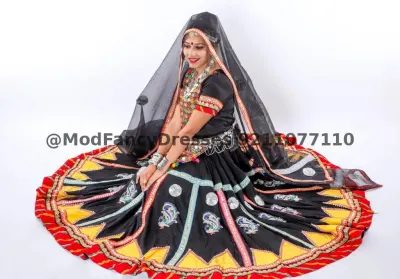 Kalbelia Dance Dress Costume Fancy Dress – view 4, Rajasthani Dress, Mod Fancy Dress Delhi