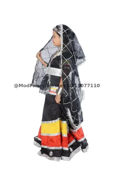 Kalbelia Dress Costume For Girls Fancy Dress – view 2, Rajasthani Dress, Mod Fancy Dress Delhi