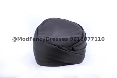 Sikh Punjabi Safa Pagadi Black Fancy Dress for kids – view 3, Accessories, Mod Fancy Dress Delhi