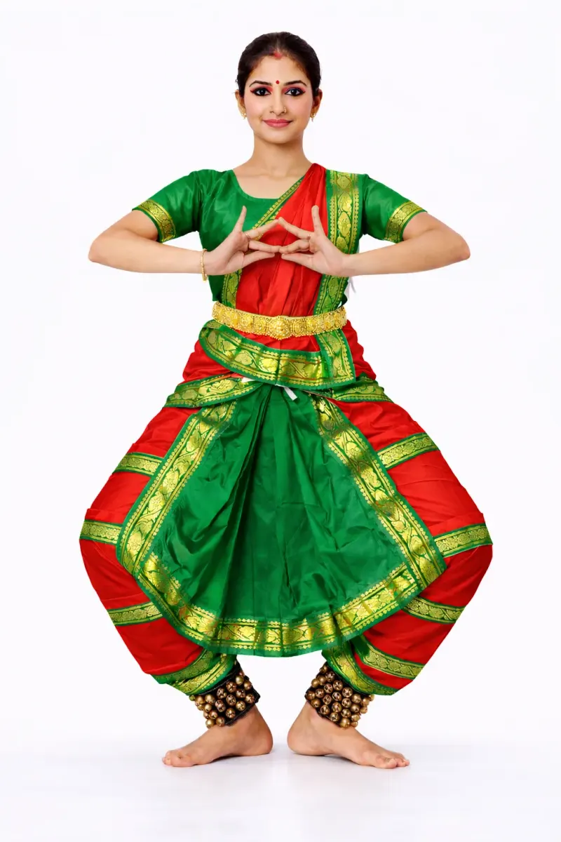 Green Bharatnatyam Fancy Dress for adults – Bharatnatyam, Mod Fancy Dress Delhi