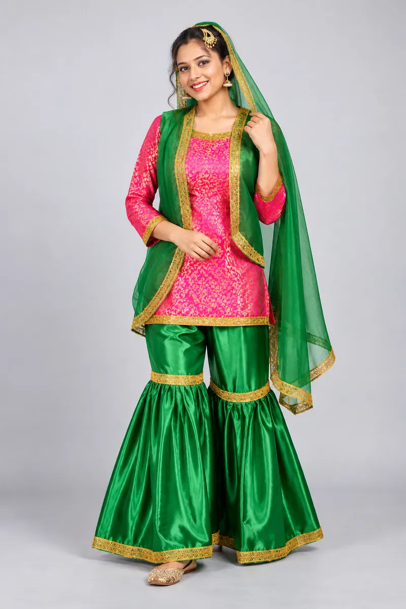 Sharara Dance Fancy Dress For Girl fancy dress costume