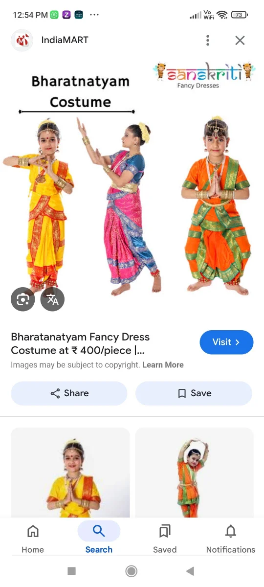 Bhartnatyam Dress Main Image