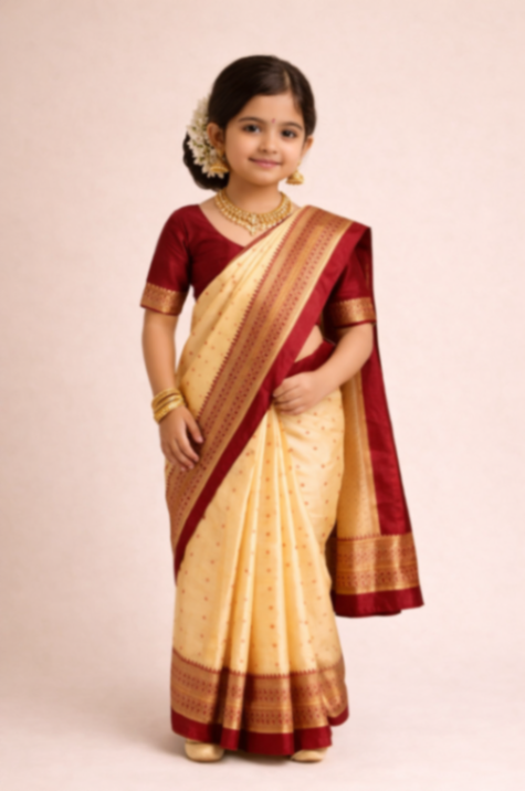 Assam Saree Fancy Dress