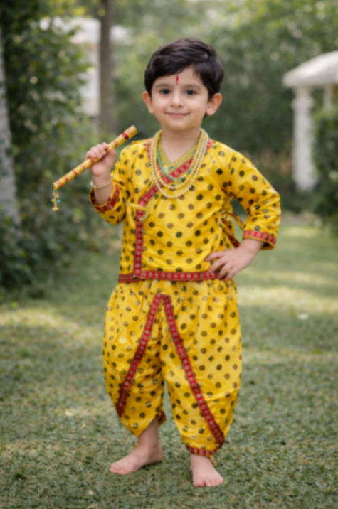 Krishna Yellow Fancy Dress Main Image