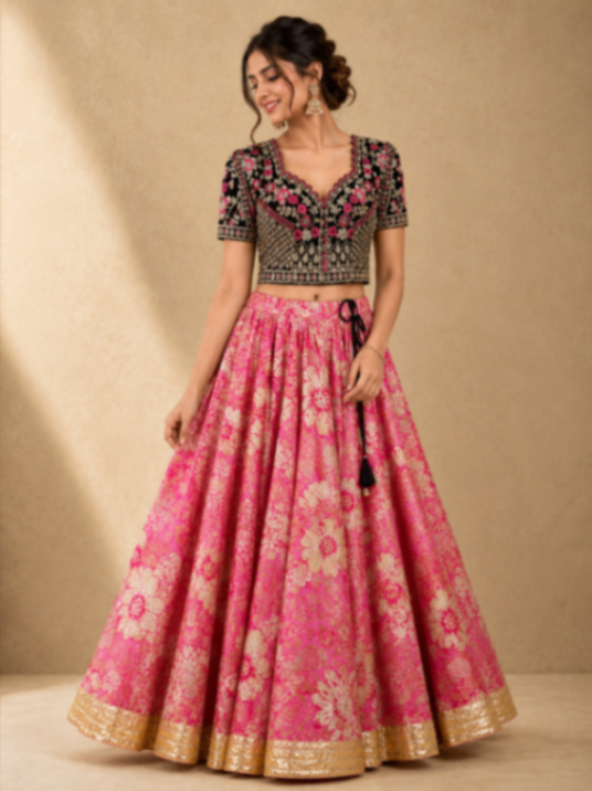 Pink Lehnga Dandiya Dress Thumbnail