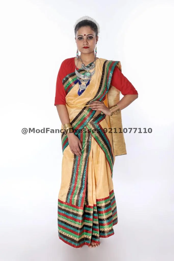 Bihu Mekhla Chador Fancy Dress Costumes Thumbnail