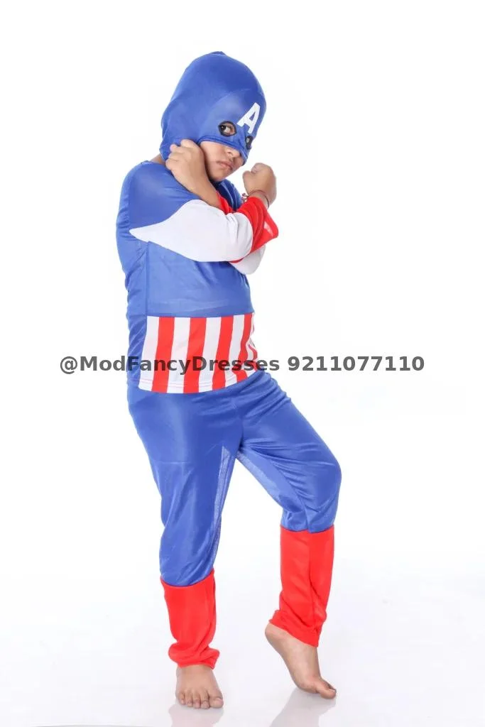 Captain America Fancy Dress Costomes Thumbnail