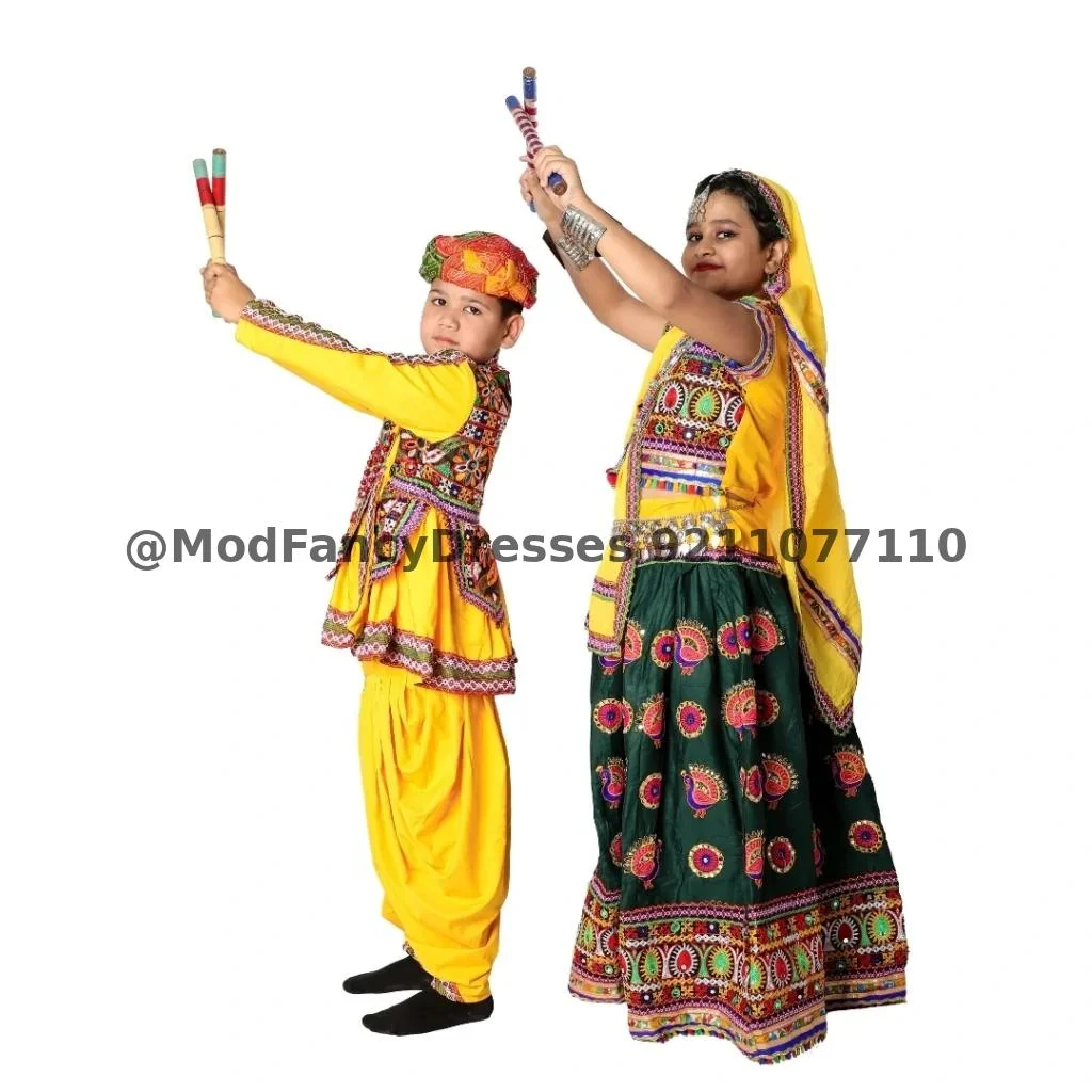 Garba Dance Fancy Dress Costume Combo Set Thumbnail