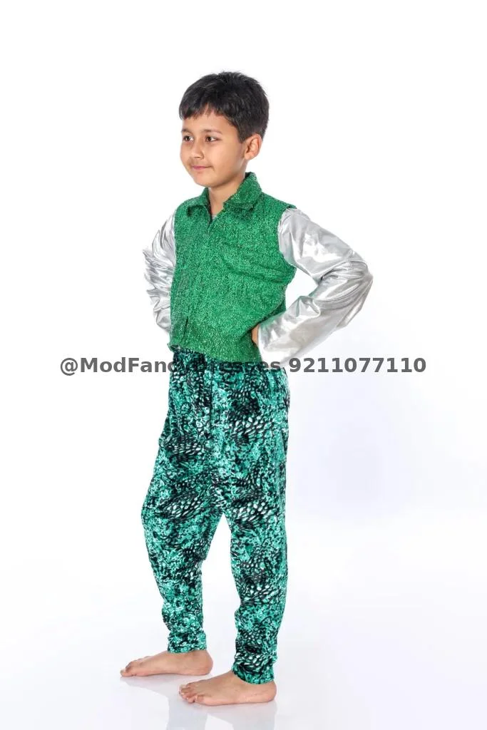 Green Western Dance Fancy Dress Costumes Thumbnail