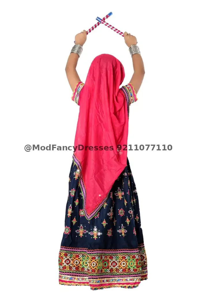 Gujarati Garba Chaniya Choli Costume Girls Thumbnail