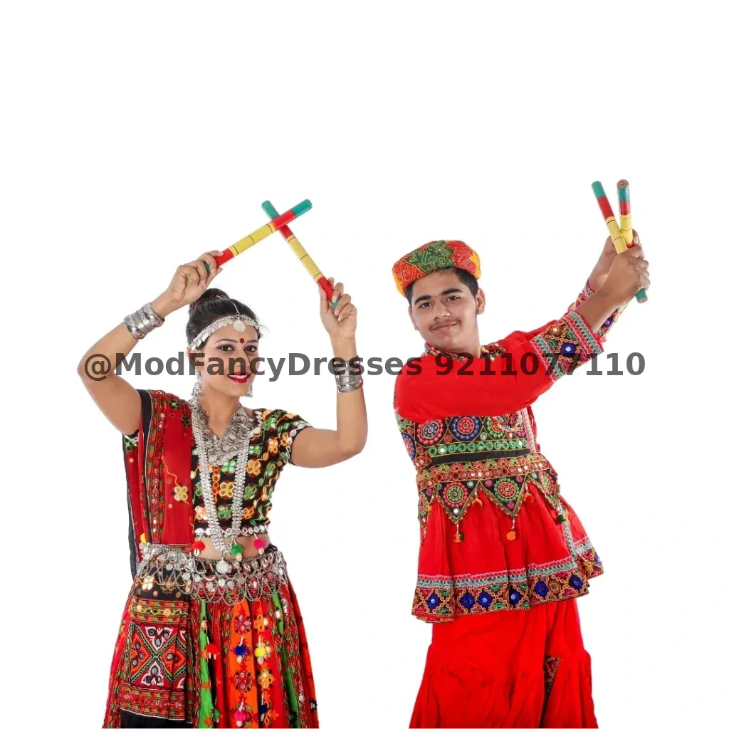 Gujrati Garba Dance Dress Lehenga