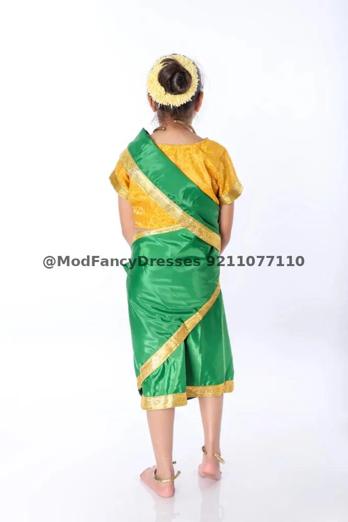 Indian Folk Saree Fancy Dress Costume Thumbnail