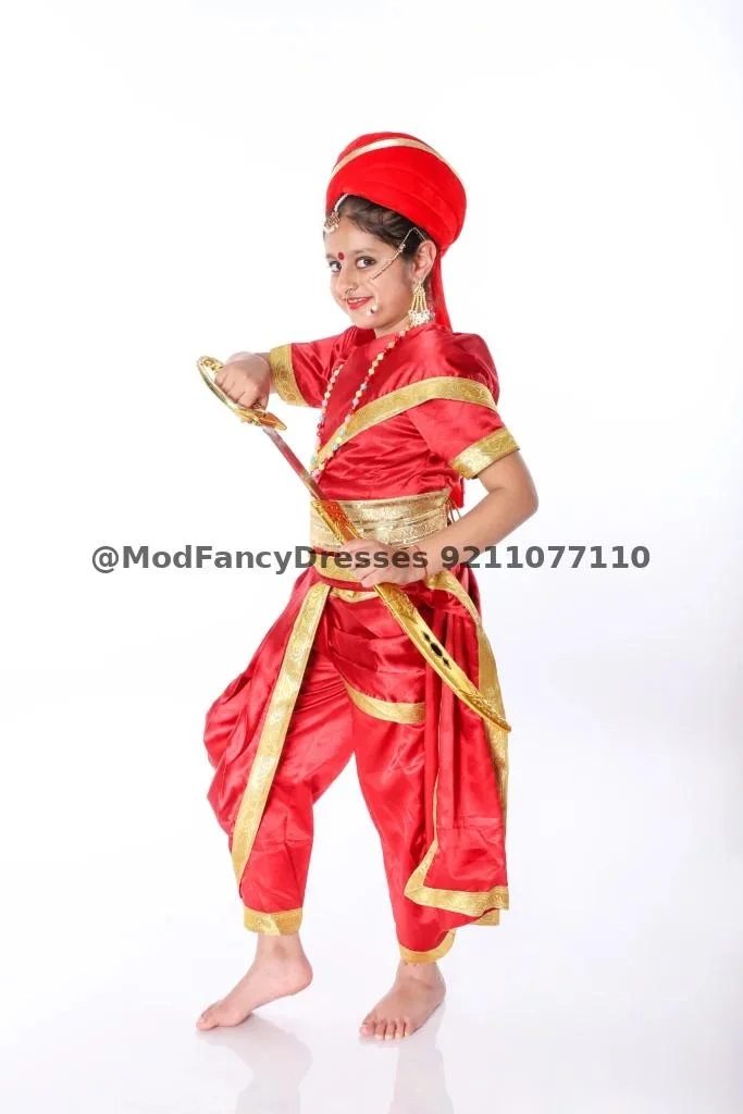Jhansi Ki Rani Laxmi Bai Fancy Dress Costume fancy dress costume
