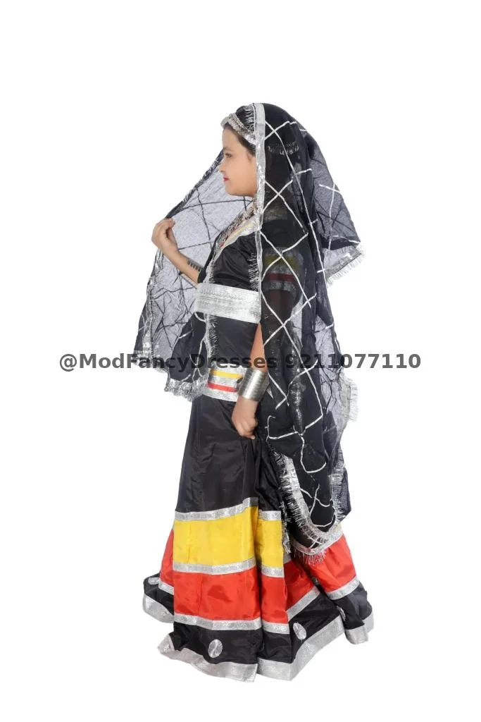 Kalbelia Dress Costume For Girls Thumbnail