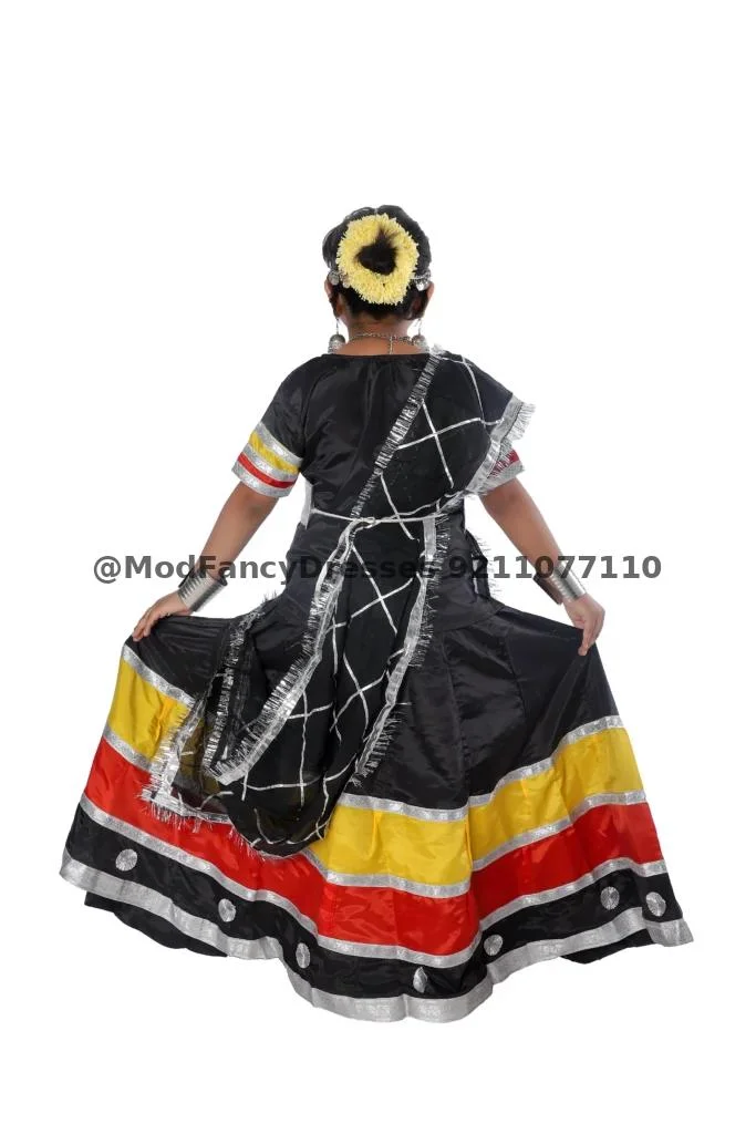 Kalbelia Dress Costume For Girls Thumbnail