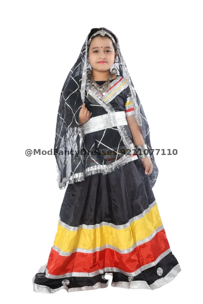 Kalbelia Dress Costume For Girls