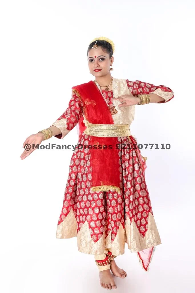 Kathak Dance Anarkali Fancy Dress Thumbnail