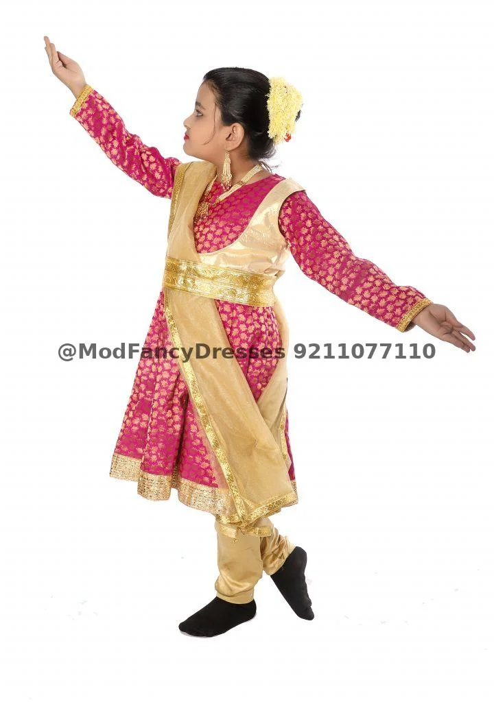 Kathak Dance Dress Anarkali Style Costume Thumbnail
