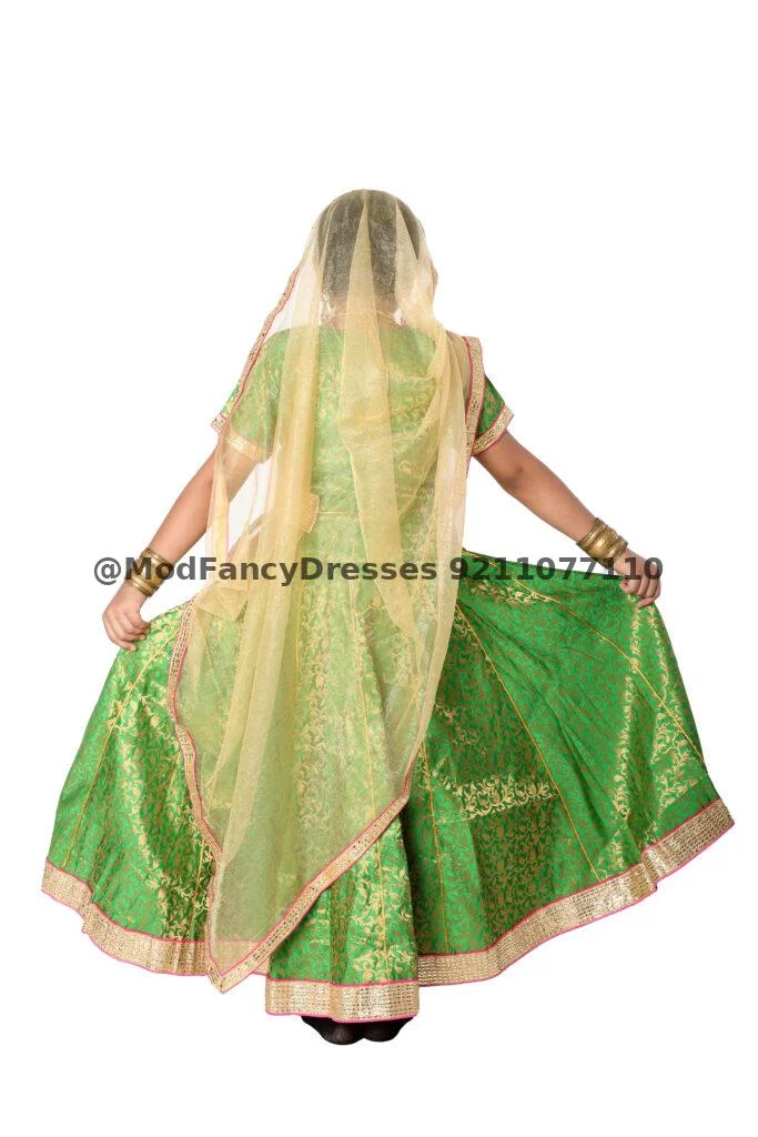 Kathak Dress Green Colour Thumbnail