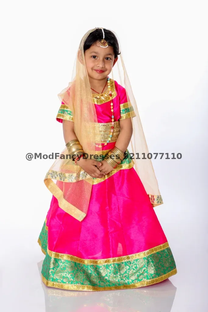 Kids Radha Dress Lehenga Fancy Costume