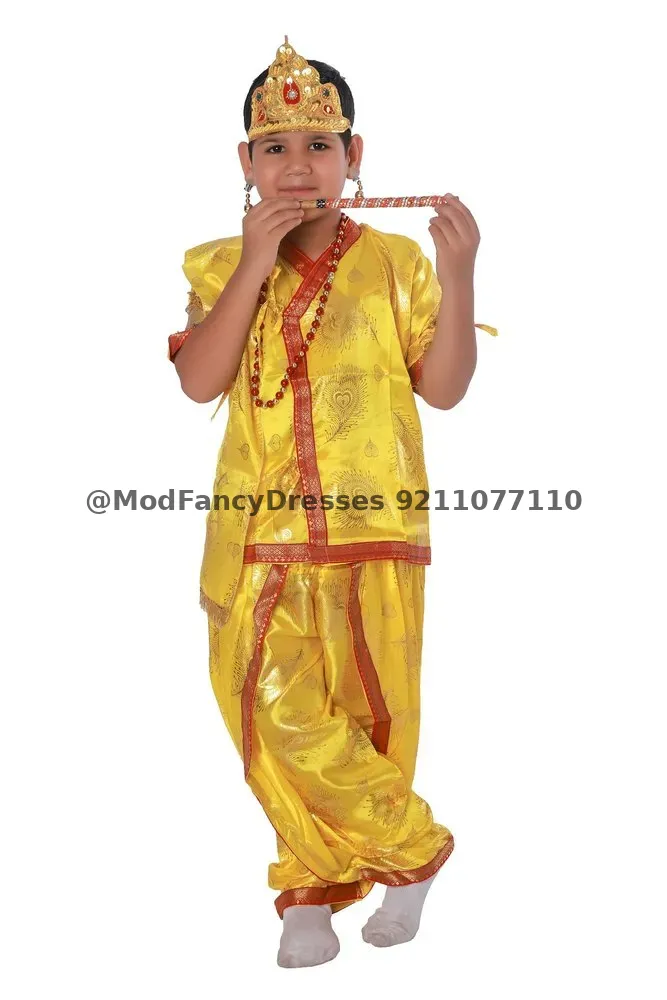 Krishna Fancy Dress Costume Japanese Satin