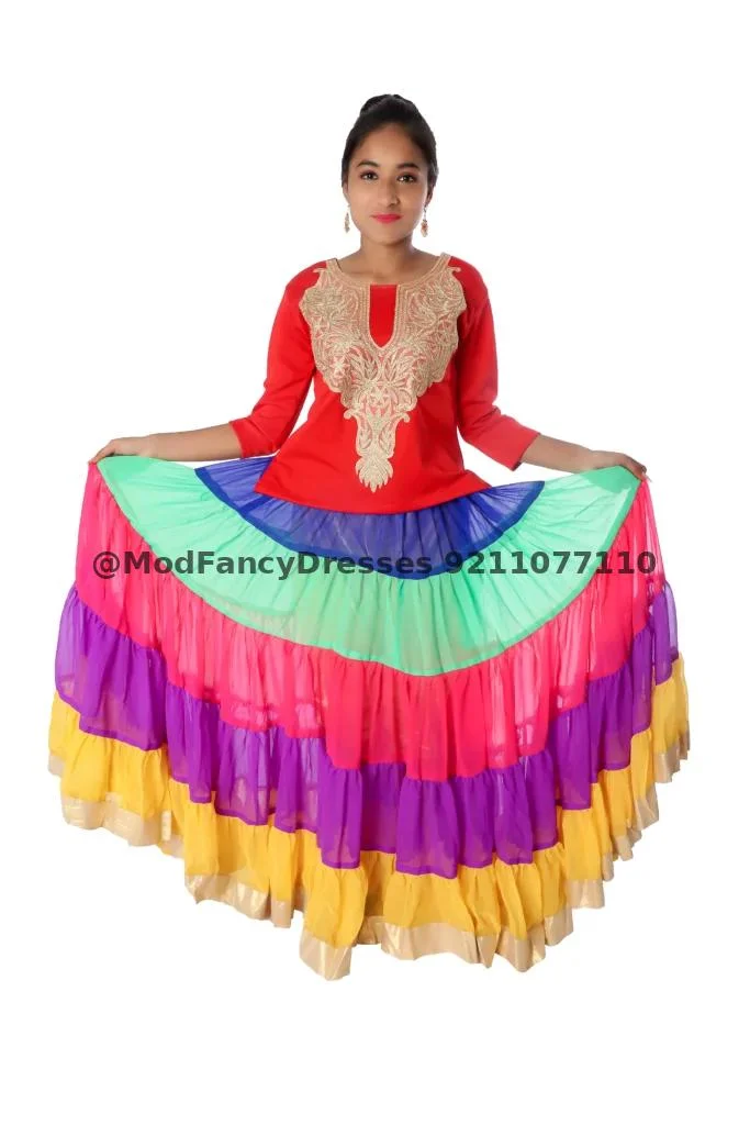 Multicolor Indo Western Fancy Dress Costume Thumbnail