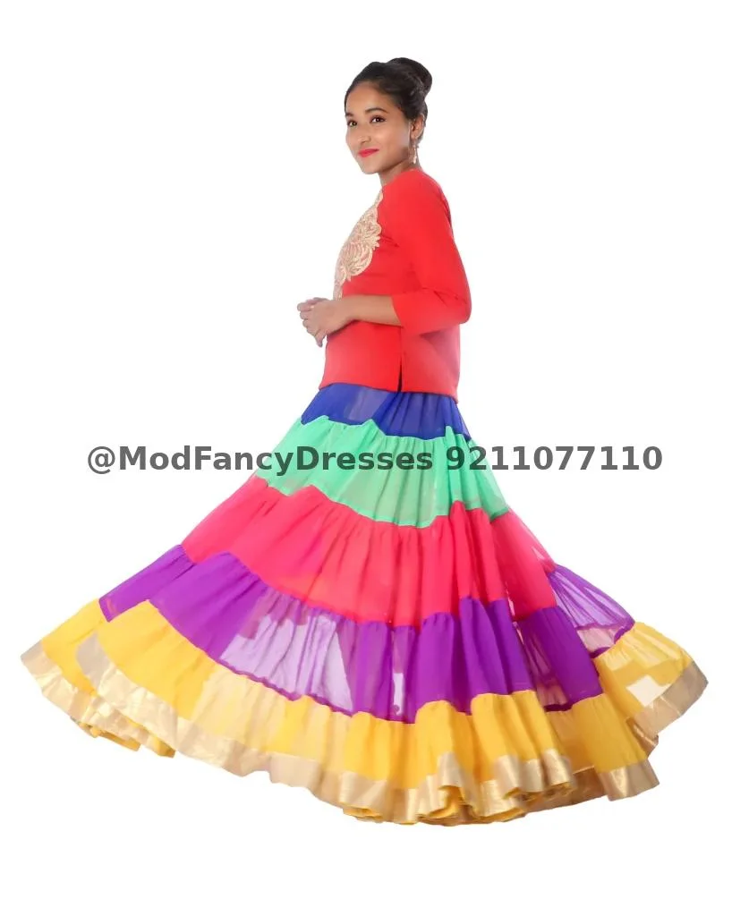 Multicolor Indo Western Fancy Dress Costume Thumbnail