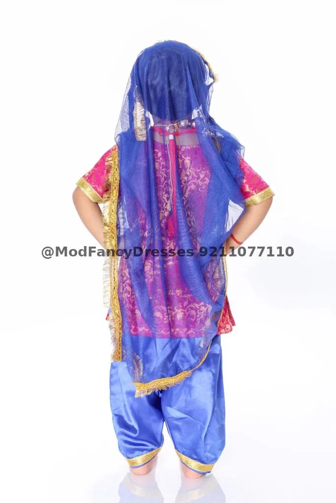 Punjabi Dance Fancy Dress Costume Girl Thumbnail