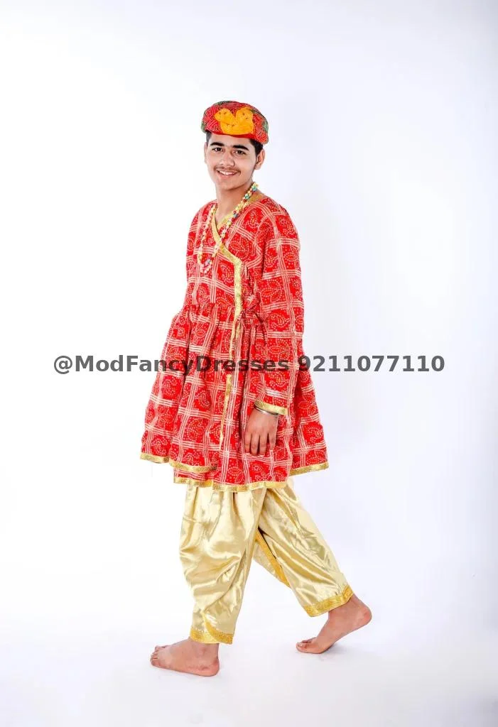 Rajasthani Dance Fancy Dress For Mans Thumbnail