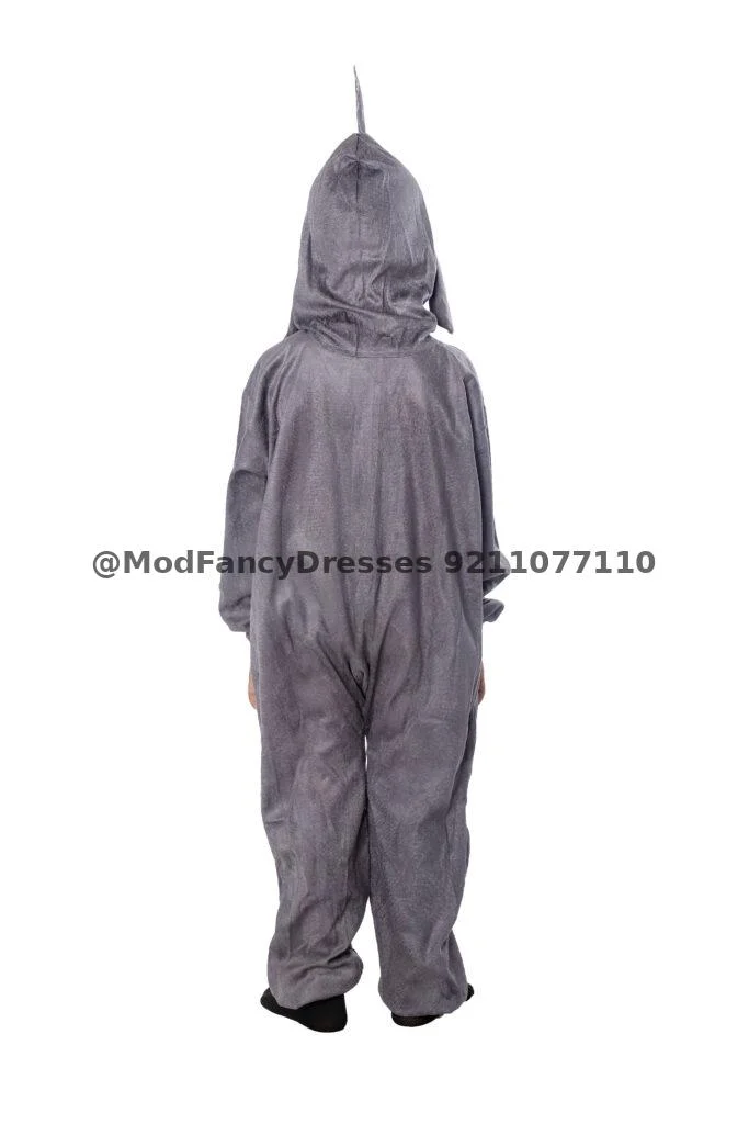 Shark Fancy Dress Costume Grey Thumbnail
