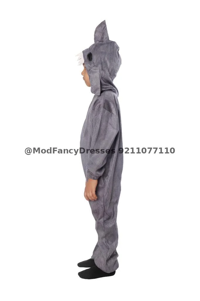 Shark Fancy Dress Costume Grey Thumbnail