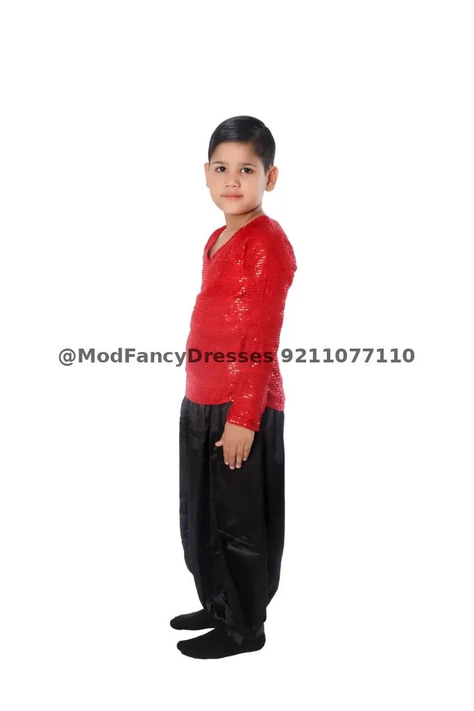 Western Dance Dress In Red And Black Color Thumbnail