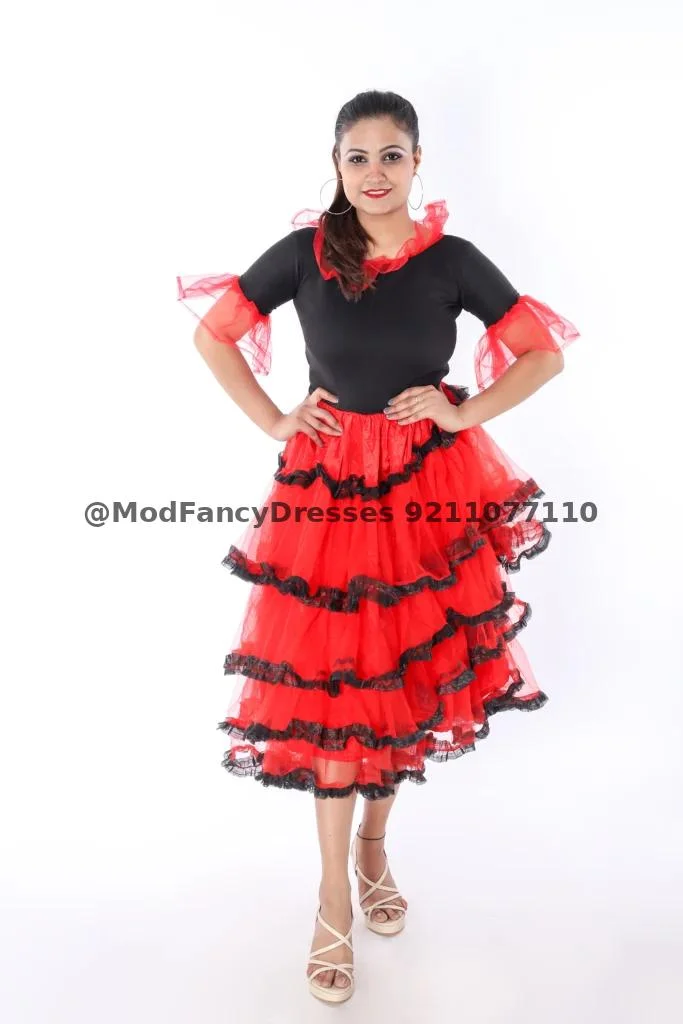 Western Dance Frock Fancy Dress Costume Thumbnail