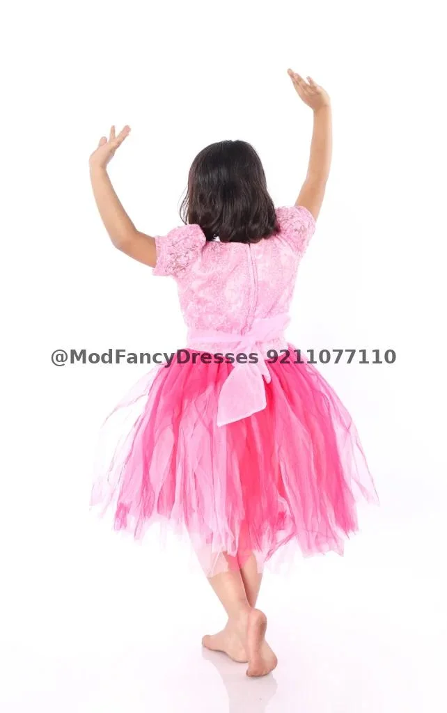 Western Dance Frock Fancy Dress Pink Thumbnail