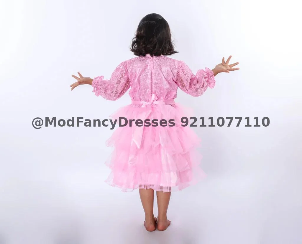 Western Frock Fancy Dress Costume Pink Thumbnail